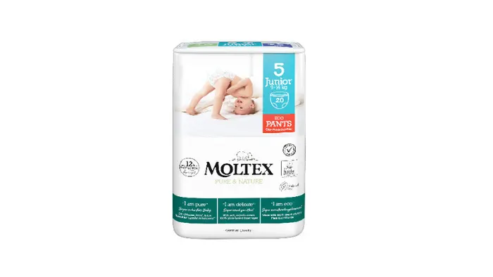 Moltex Öko bugyipelenka Pure&Nature S5 9-14 kg 20db junior