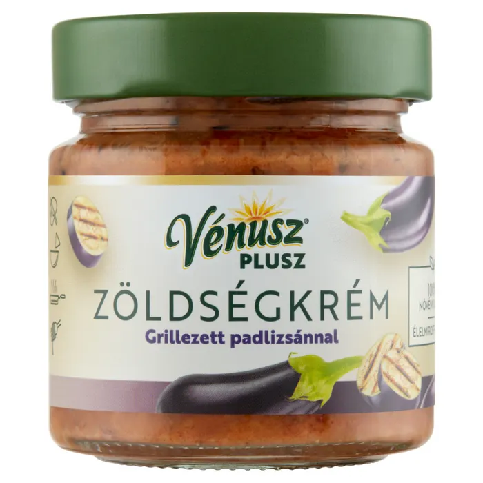 Vénusz Plusz zöldségkrém grillezett padlizsánnal