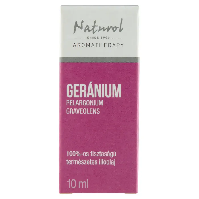 Naturol Aromatherapy 100%-os tisztaságú természetes geránium illóolaj