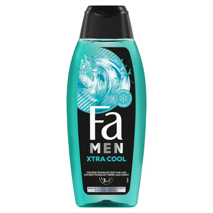 Fa Men Xtra Cool 3 az 1-ben tusfürdő testre, hajra és arcra eukaliptusz illattal