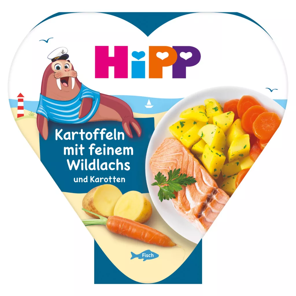 Hipp Bio bébi készétel Sárgarépa burgonyával és vadlazaccal 12hó+