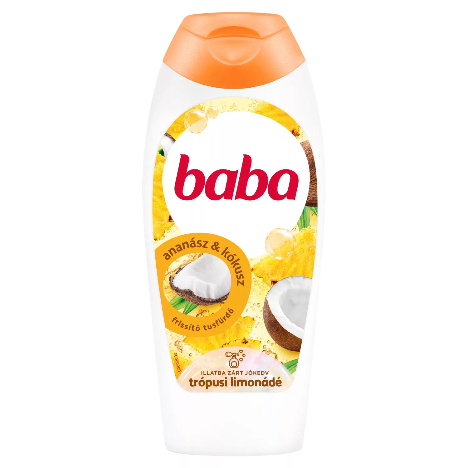 Baba Trópusi Limonádé frissítő tusfürdő ananász és kókusz illat