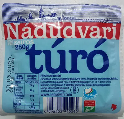 Félzsíros túró