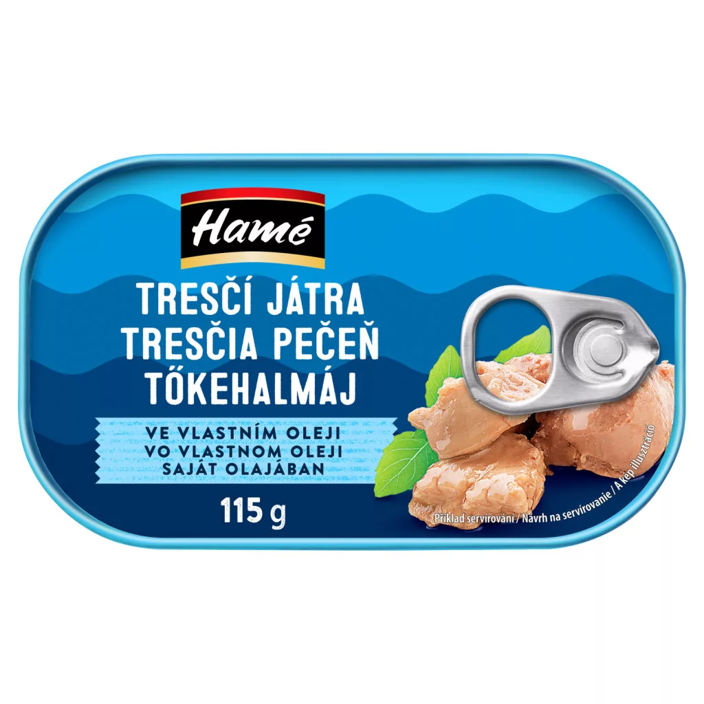 Hamé tőkehalmáj saját olajában
