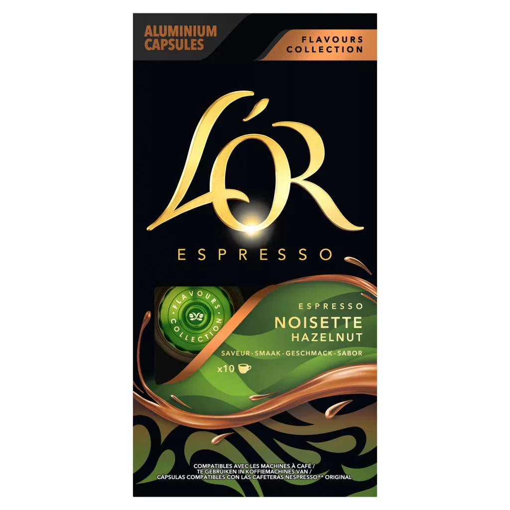 L'OR Espresso mogyoróízű őrölt-pörkölt kávé kapszulában