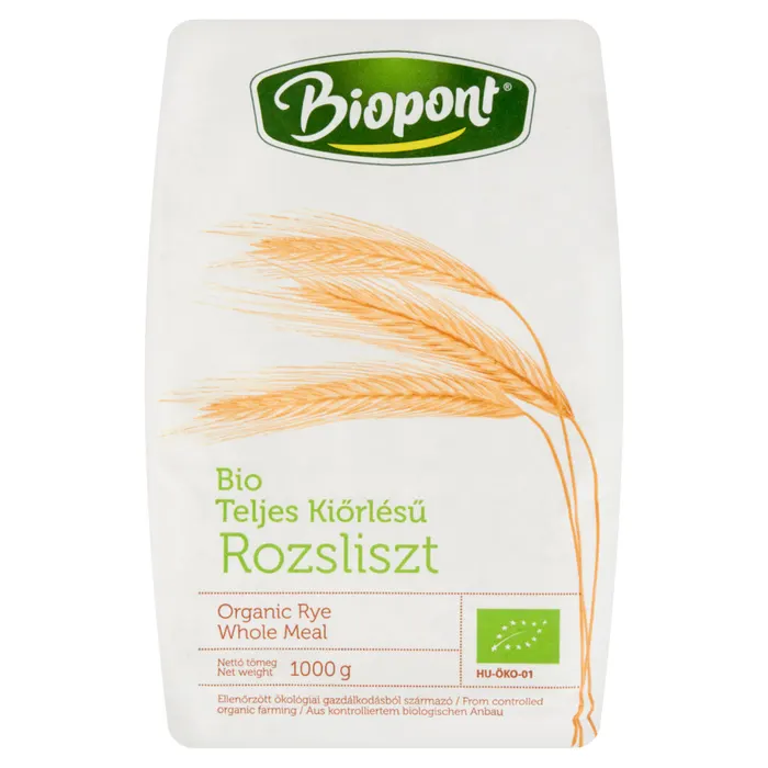Biopont bio teljes kiőrlésű rozsliszt