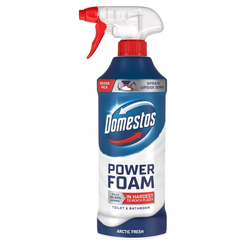 Domestos Power Foam Arctic Fresh WC és fürdőszoba tisztító és fertőtlenítő hab