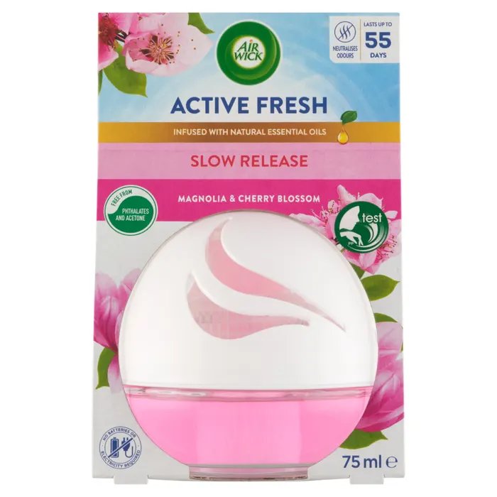 Air Wick Active Fresh Magnólia és cseresznyevirág légfrissítő gömb