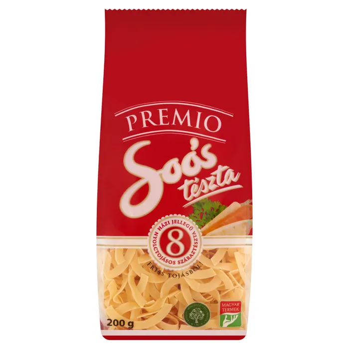 Soós Premio boglyasmetélt házi jellegű nyolctojásos száraztészta