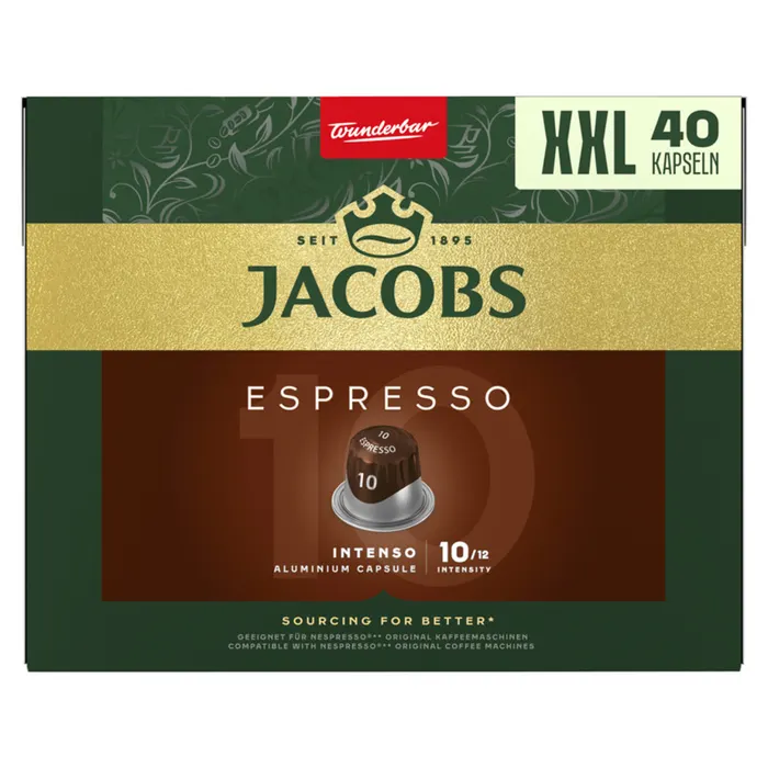 Jacobs Espresso Intenso őrölt-pörkölt kávé kapszulában
