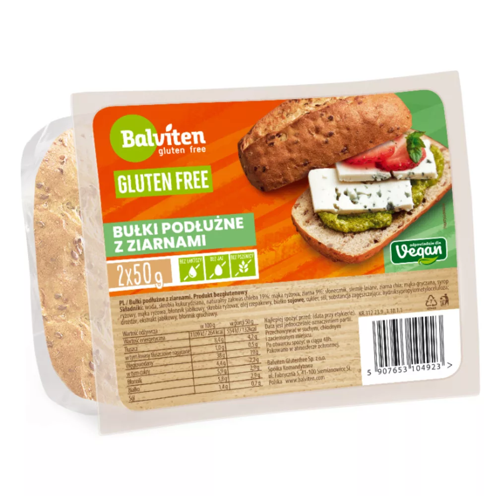 Balviten sokmagvas zsemle gluténmentes vegán