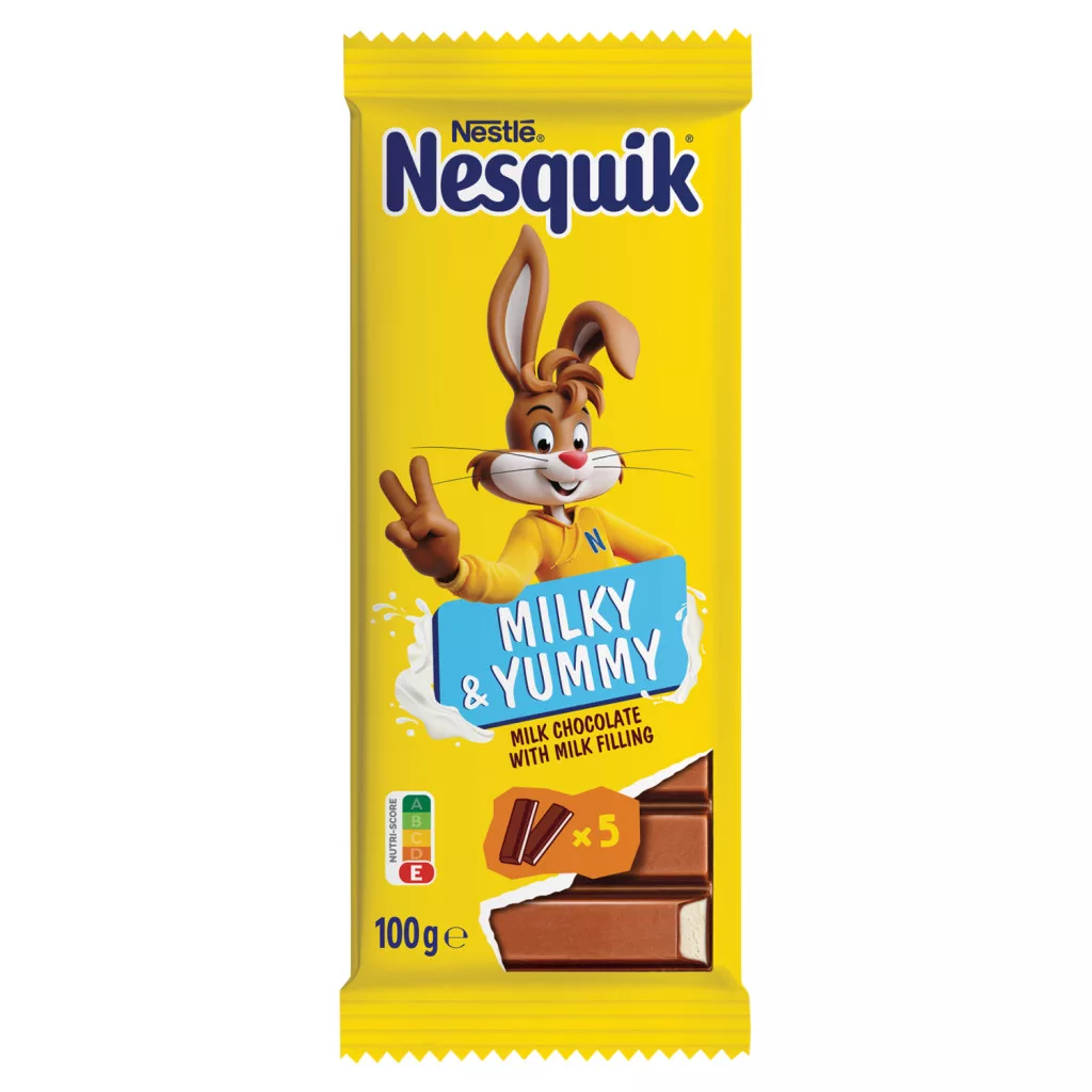 Nesquik Milky & Yummy tejes krémmel töltött tejcsokoládé