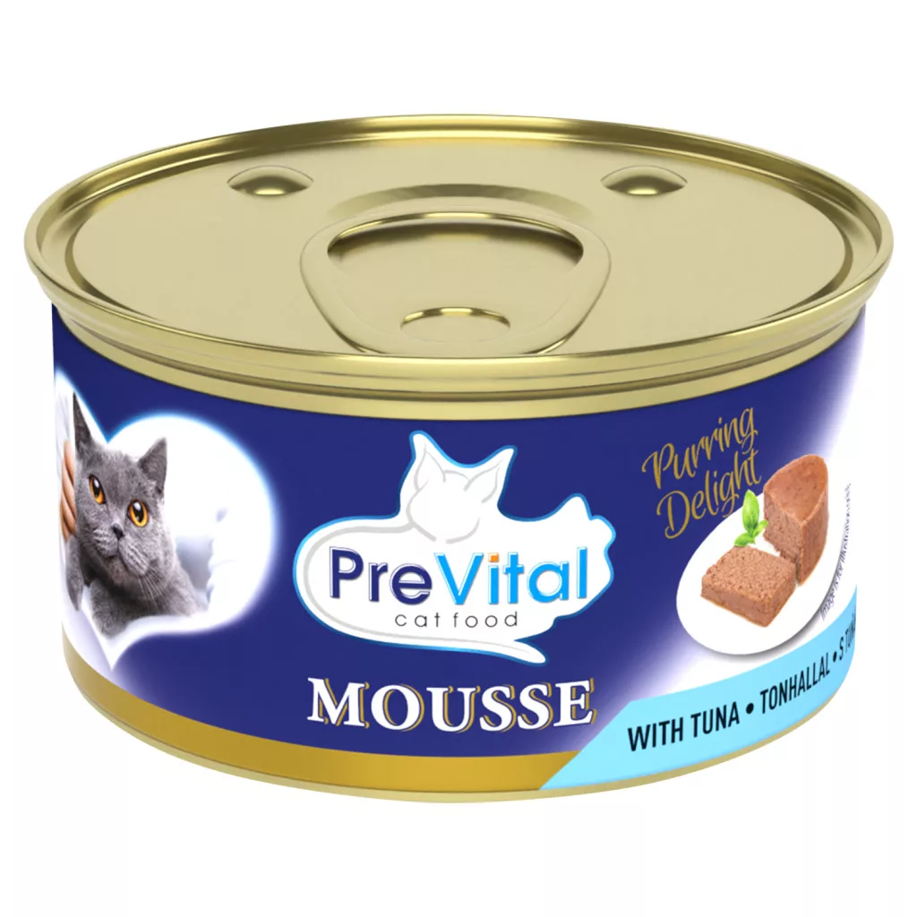 PreVital Mousse teljes értékű állateledel felnőtt macskák számára tonhallal