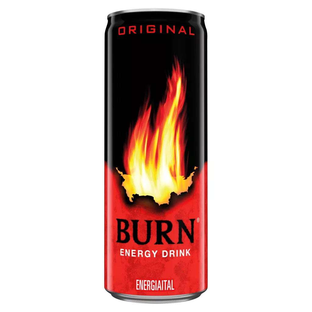 Burn Original szénsavas ital koffeinnel, inozitollal, guaranamag kivonattal, B-vitaminokkal