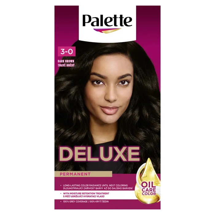 Palette Deluxe 3-0 sötétbarna tartós hajfesték