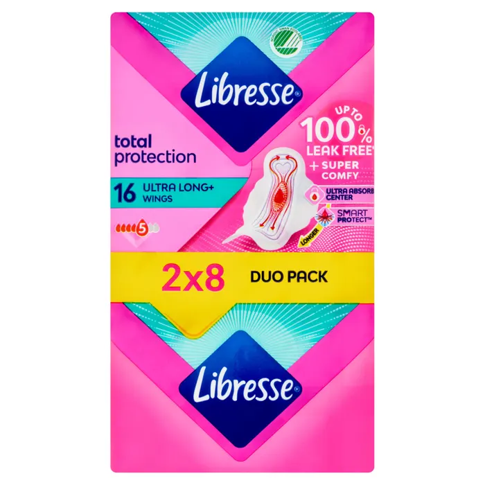 Libresse Ultra Long+ szárnyas egészségügyi betét