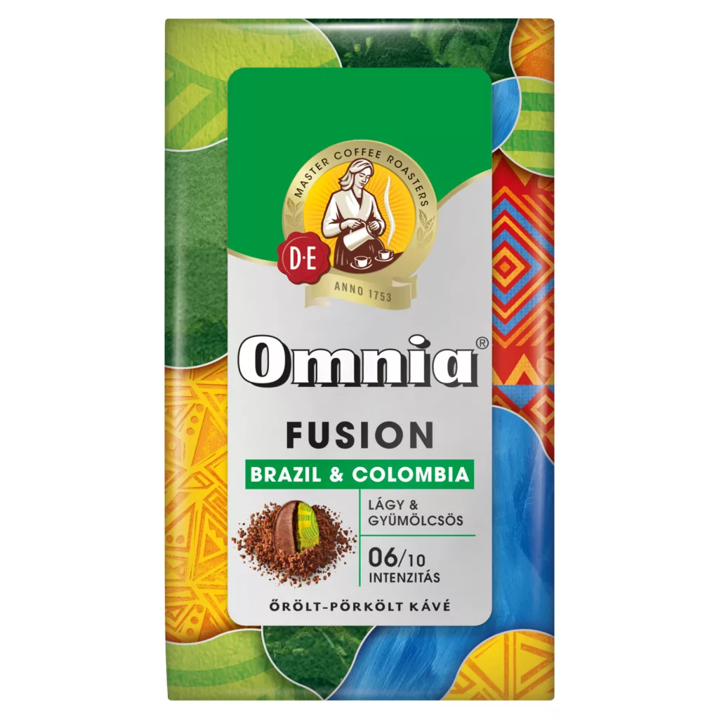Omnia Fusion Brazil & Colombia lágy & gyümölcsös őrölt-pörkölt kávé
