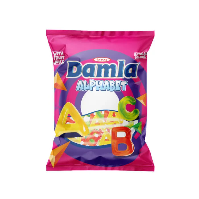 Damla gumicukor Alphabet vegyes gyümölcs ízű