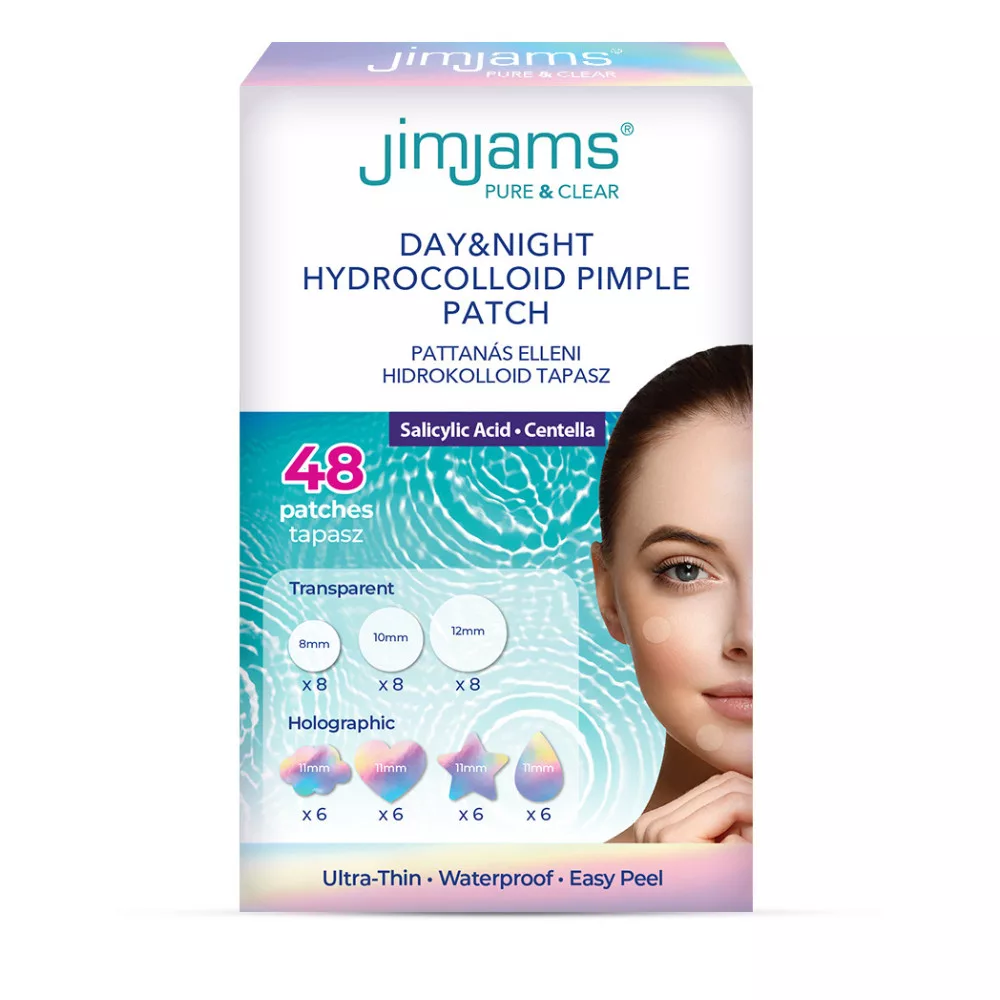 JimJams pattanástapasz Day&Night Hidrokolloid Pure & Clear