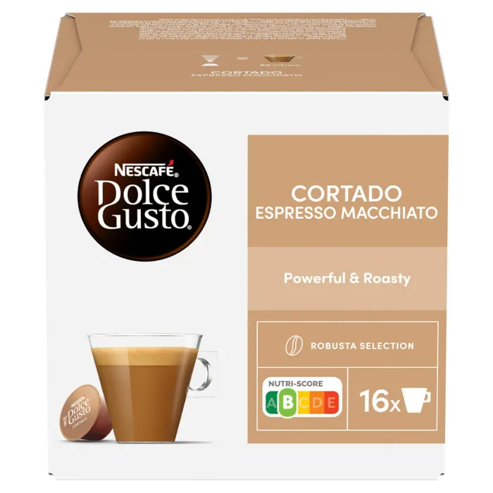 NESCAFÉ Dolce Gusto Cortado Espresso Macchiato tejes kávékapszula cukorral