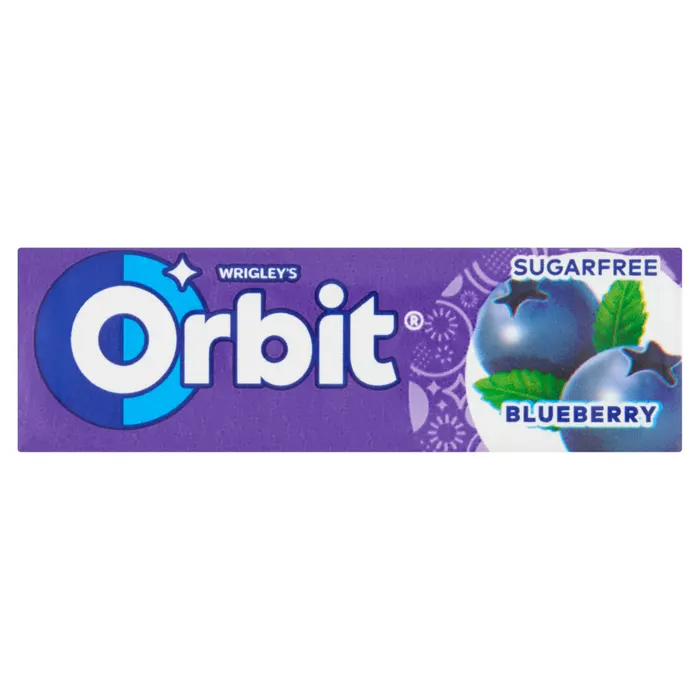 Orbit Blueberry feketeáfonya-ízű cukormentes rágógumi édesítőszerrel