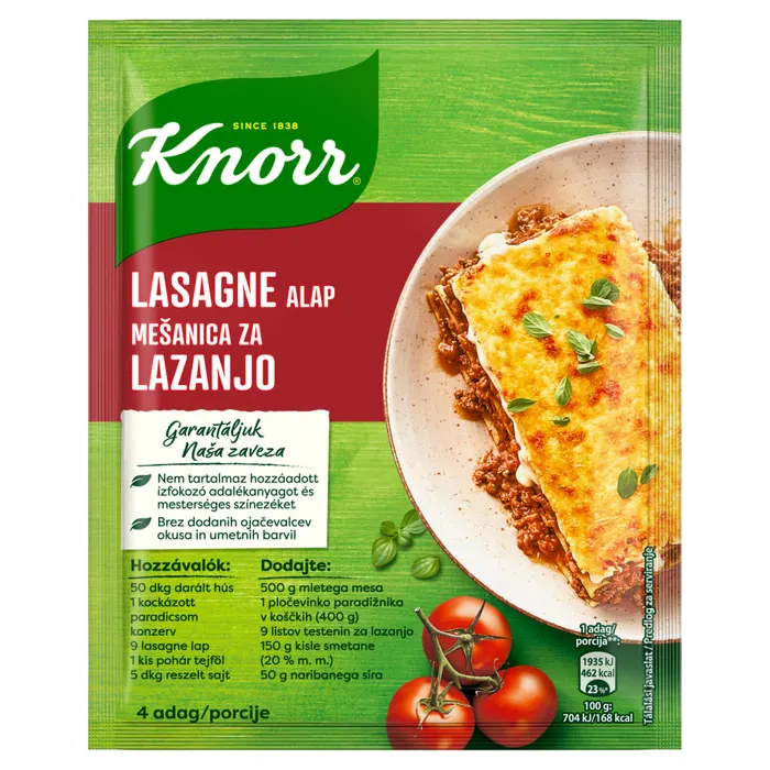 Knorr lasagne alap