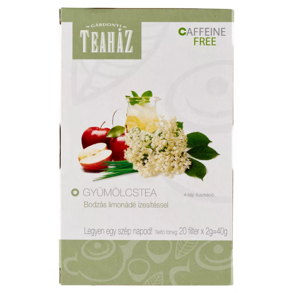 Gárdonyi Teaház tea bodzás limonádé
