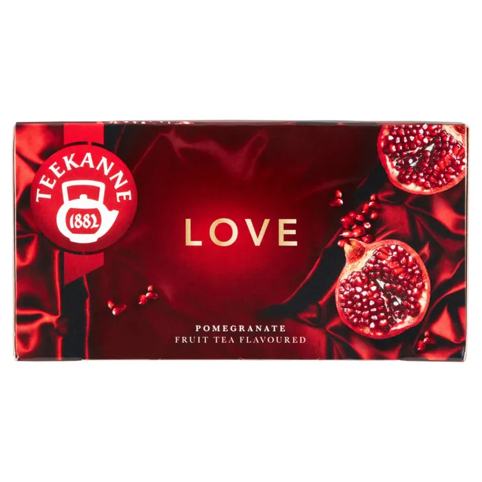 Teekanne Love gyümölcstea keverék gránátalma és őszibarack ízzel 20 filter