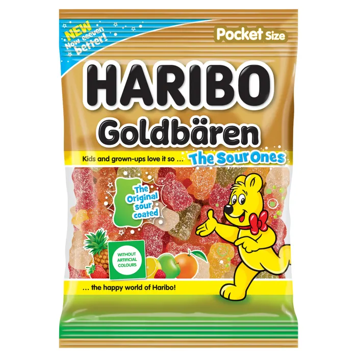 Haribo Goldbären gyümölcsízű gumicukorka