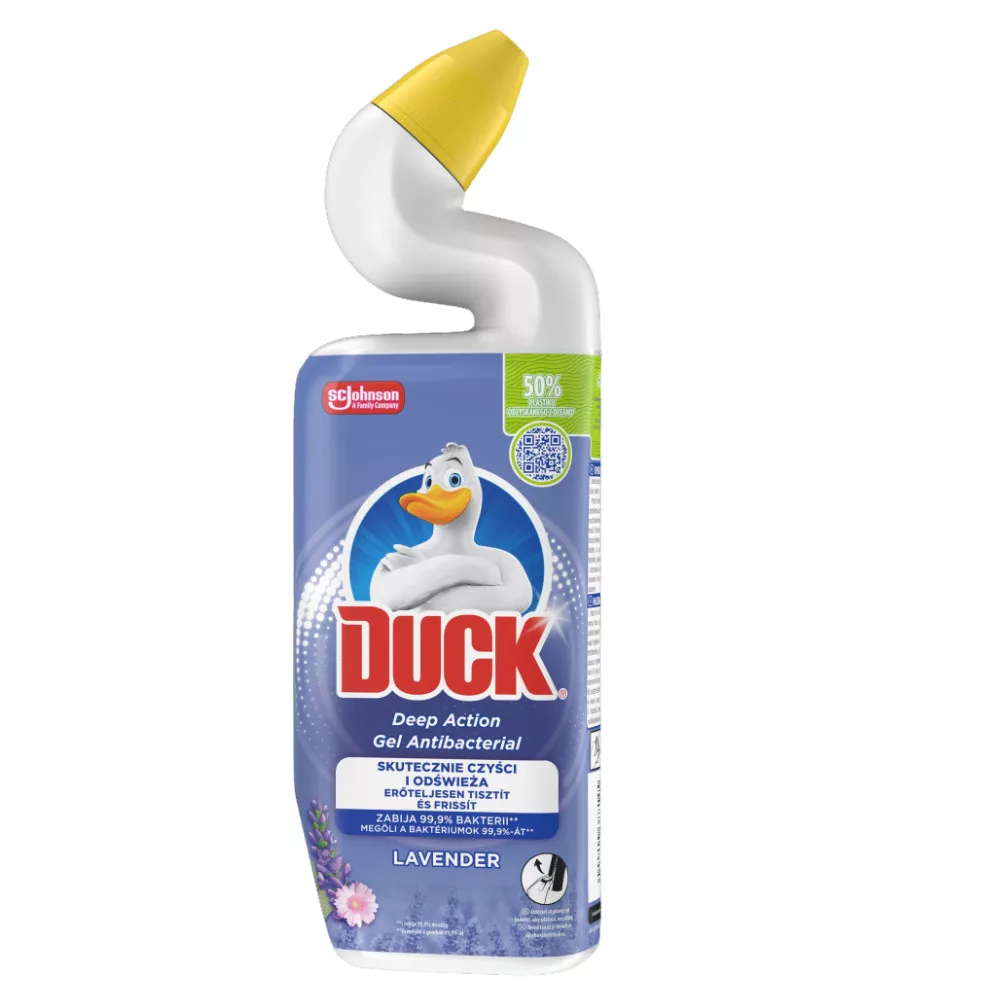 Duck Deep Action Gel WC-tisztító fertőtlenítő gél levendula illattal