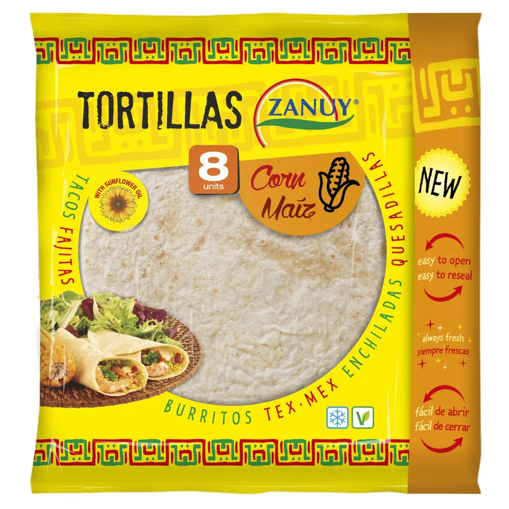Zanuy tortilla 20cm kukorica