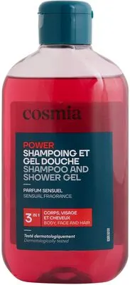 Cosmia férfi sampon és tusfürdő 3in1 power