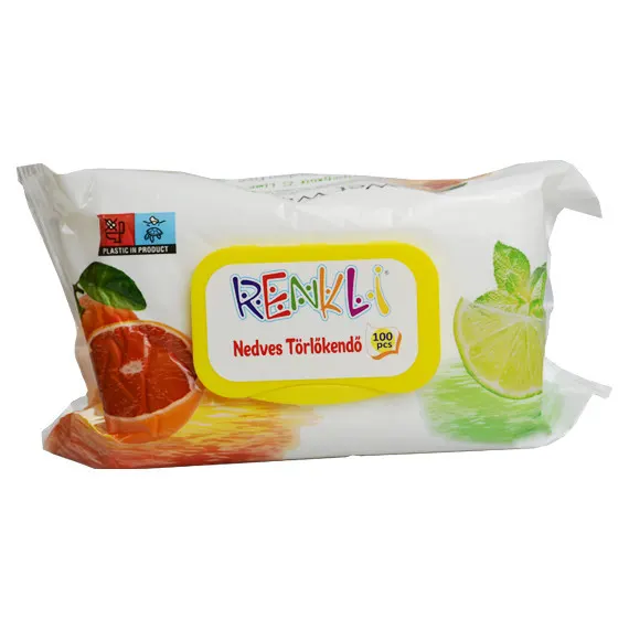 Renkli nedves törlőkendő Citrus