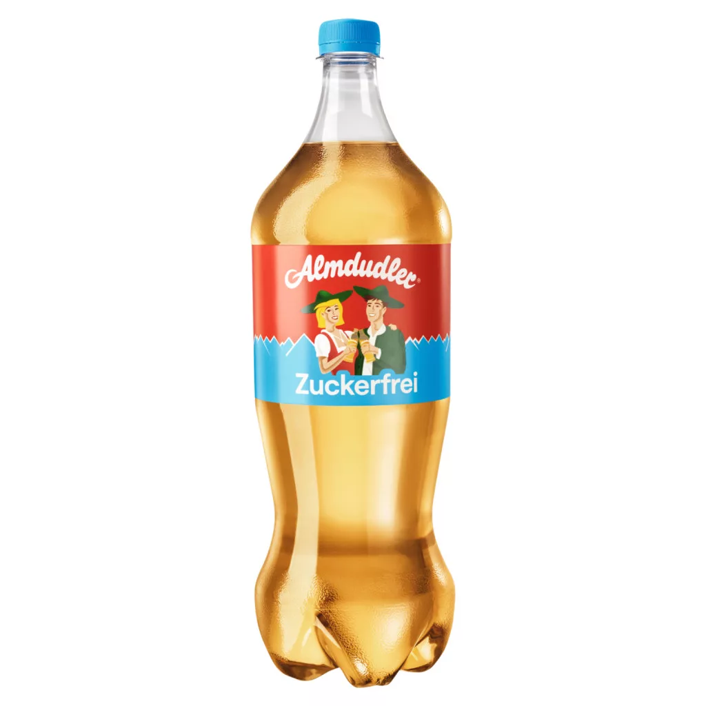 Almdudler cukormentes szénsavas üdítőital alpesi gyógynövénykivonatokkal és édesítőszerekkel