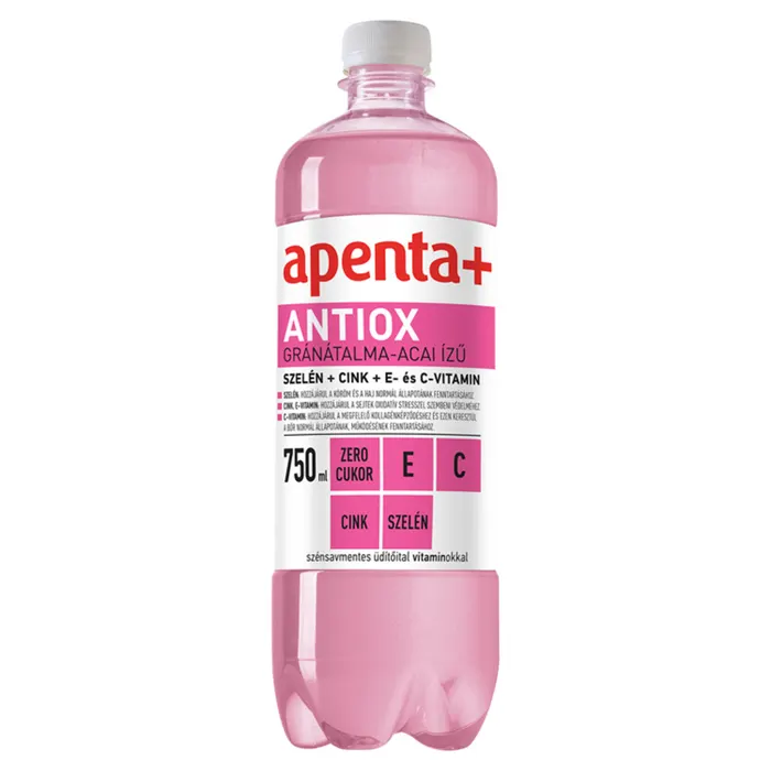 Apenta+ Antiox gránátalma-acai ízű szénsavmentes energiamentes üdítőital vitaminokkal