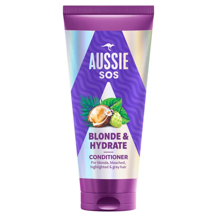 Aussie SOS Blonde & Hydrate Balzsam Szőkített, Melírozott vagy Ősz Hajra