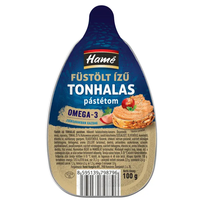 Hamé füstölt ízű tonhalas pástétom