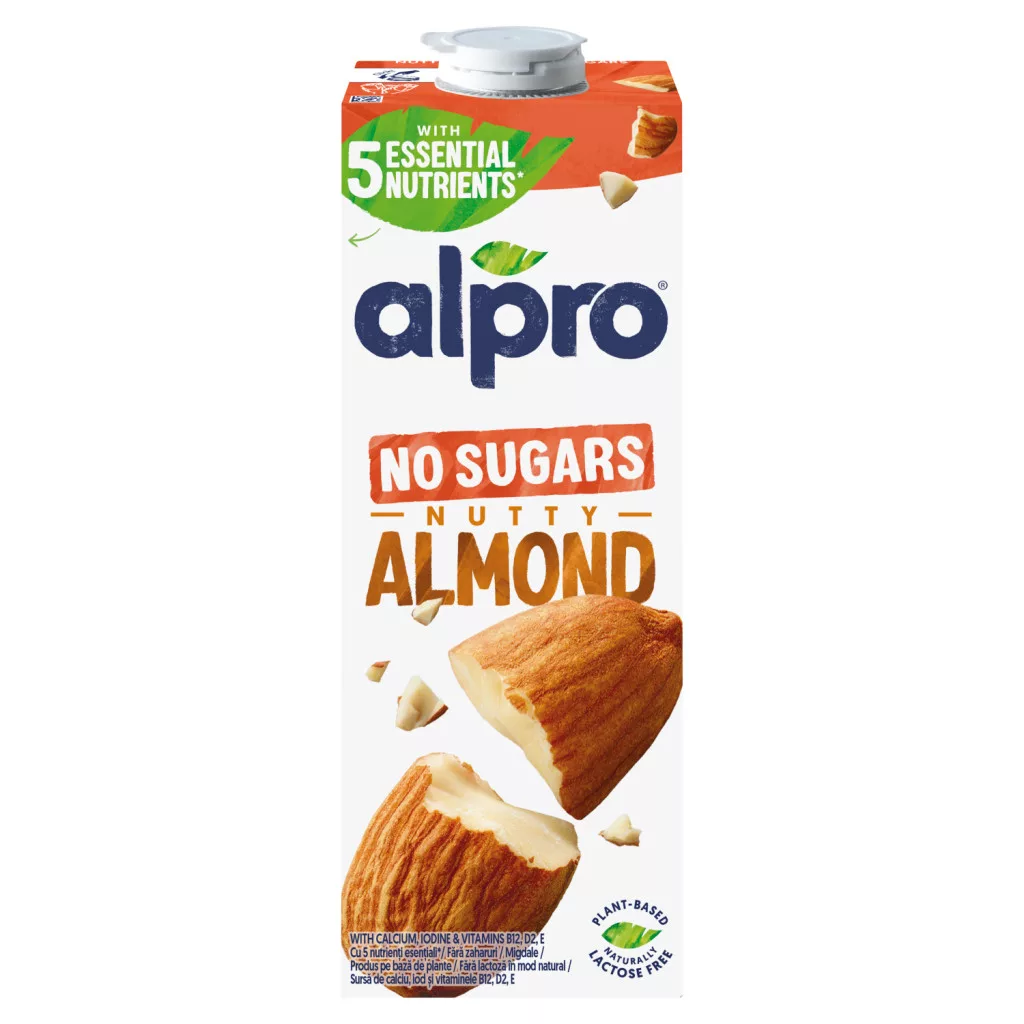Alpro zsírszegény cukormentes mandulaital hozzáadott kalciummal és vitaminokkal