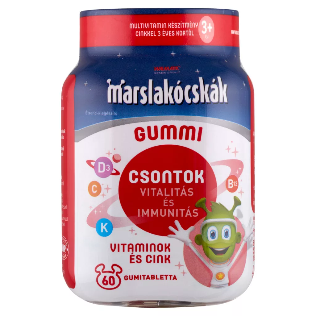 Marslakocskák Gummi multivitamin készítmény cinkkel 3+ év