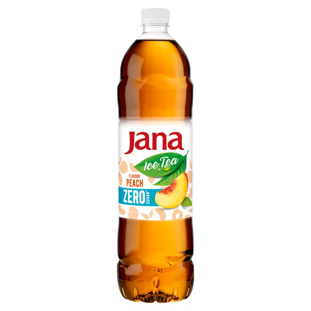 Jana Ice Tea energiamentes őszibarack ízű szénsavmentes üdítőital tea kivonattal