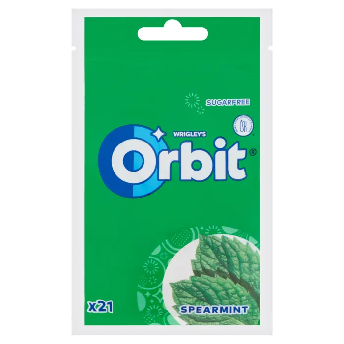 Orbit Spearmint mentaízű cukormentes rágógumi édesítőszerrel