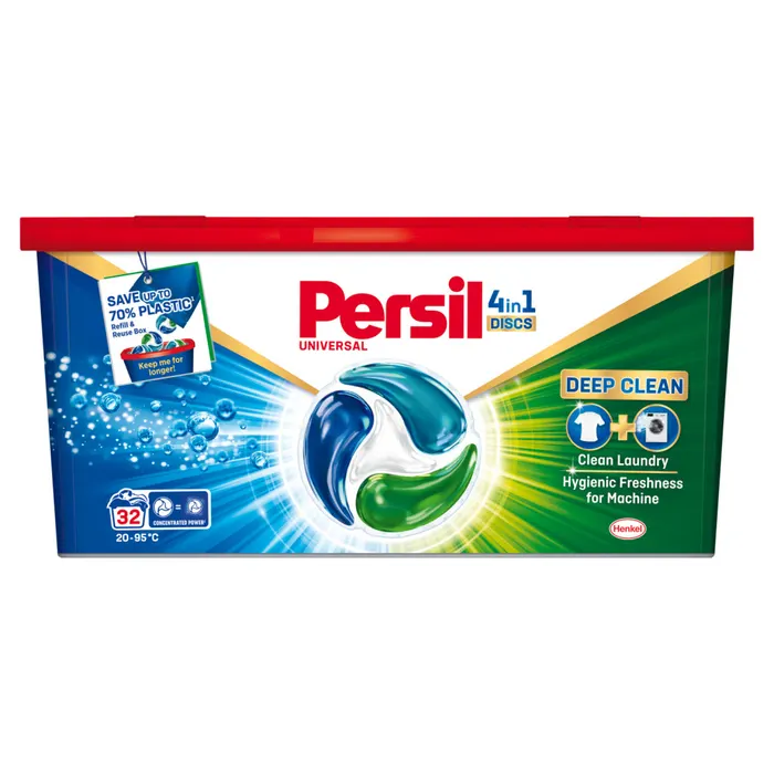 Persil Discs Universal mosószer koncentrátum fehér és világos ruhadarabokhoz 32 mosás