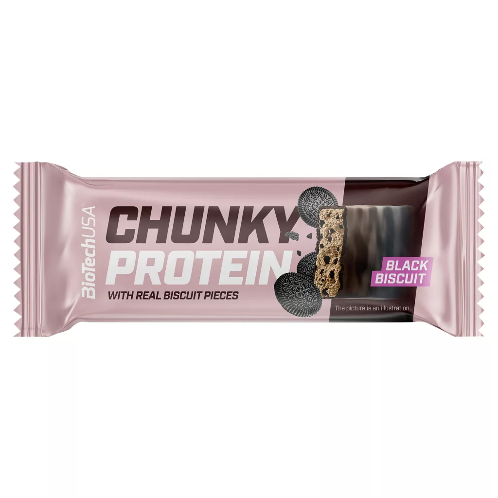 BioTech USA Chunky fehérje szelet Black Biscuit