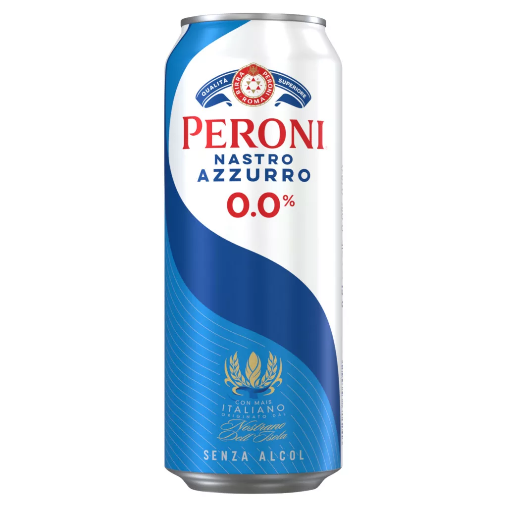 Peroni alkoholmentes sör Nastro Azzuro 0,0% dobozos