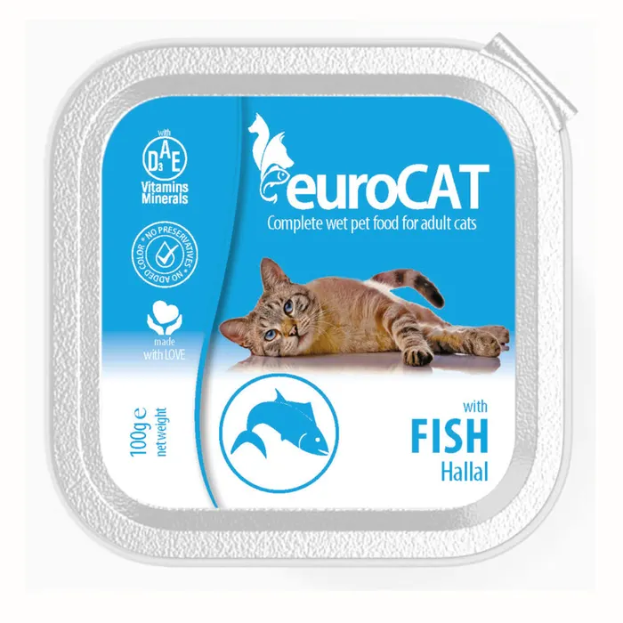 Eurocat nedves macskaeledel hal