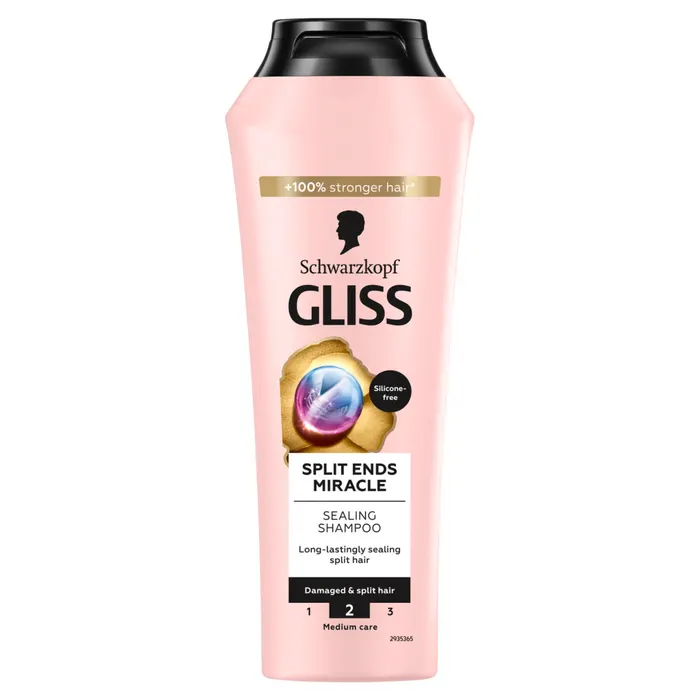 Gliss Split Ends Miracle sampon ionic komplex-szel és szőlőmag olajjal