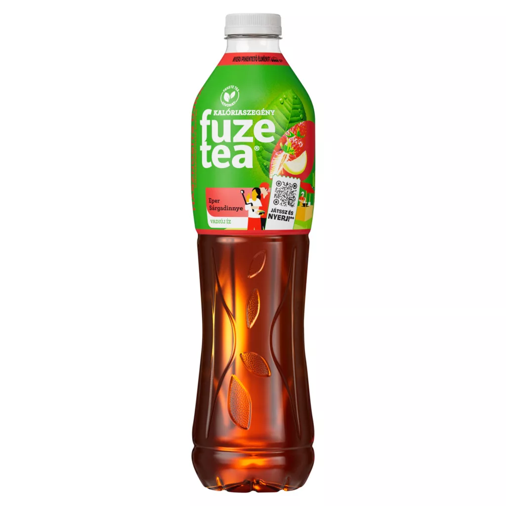 Fuze Tea szénsavmentes eper- és sárgadinnyeízű üdítőital fekete tea kivonattal