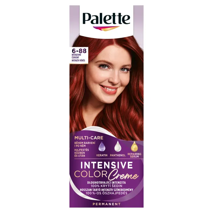 Palette Intensive Color Creme tartós hajfesték 6-88 intenzív vörös