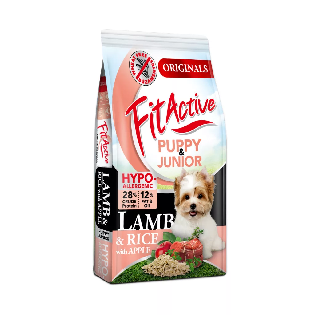 FitActive száraz kutyaeledel Originals Wheatfree Puppy&Junior Hypoallergenic Lamb