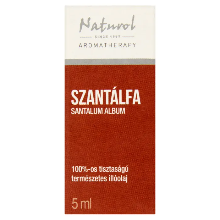 Naturol Aromatherapy 100%-os tisztaságú természetes szantálfa illóolaj